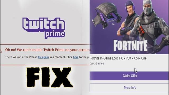 Oh No We Can't Enable Twitch Prime On Your Account. How to Fix “Oh no! We can’t enable Twitch Prime on your account” Error