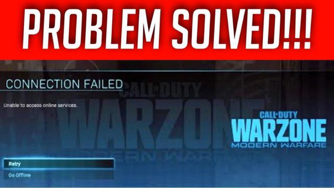 cod warzone unable to access online services